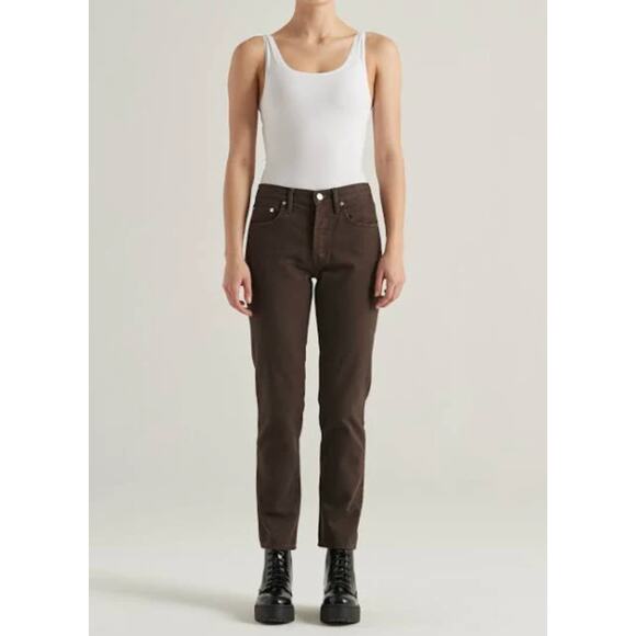 EDWIN Denim Brown Straight Leg Jean Pant Size 28 Minimalist Casual Grunge Indie